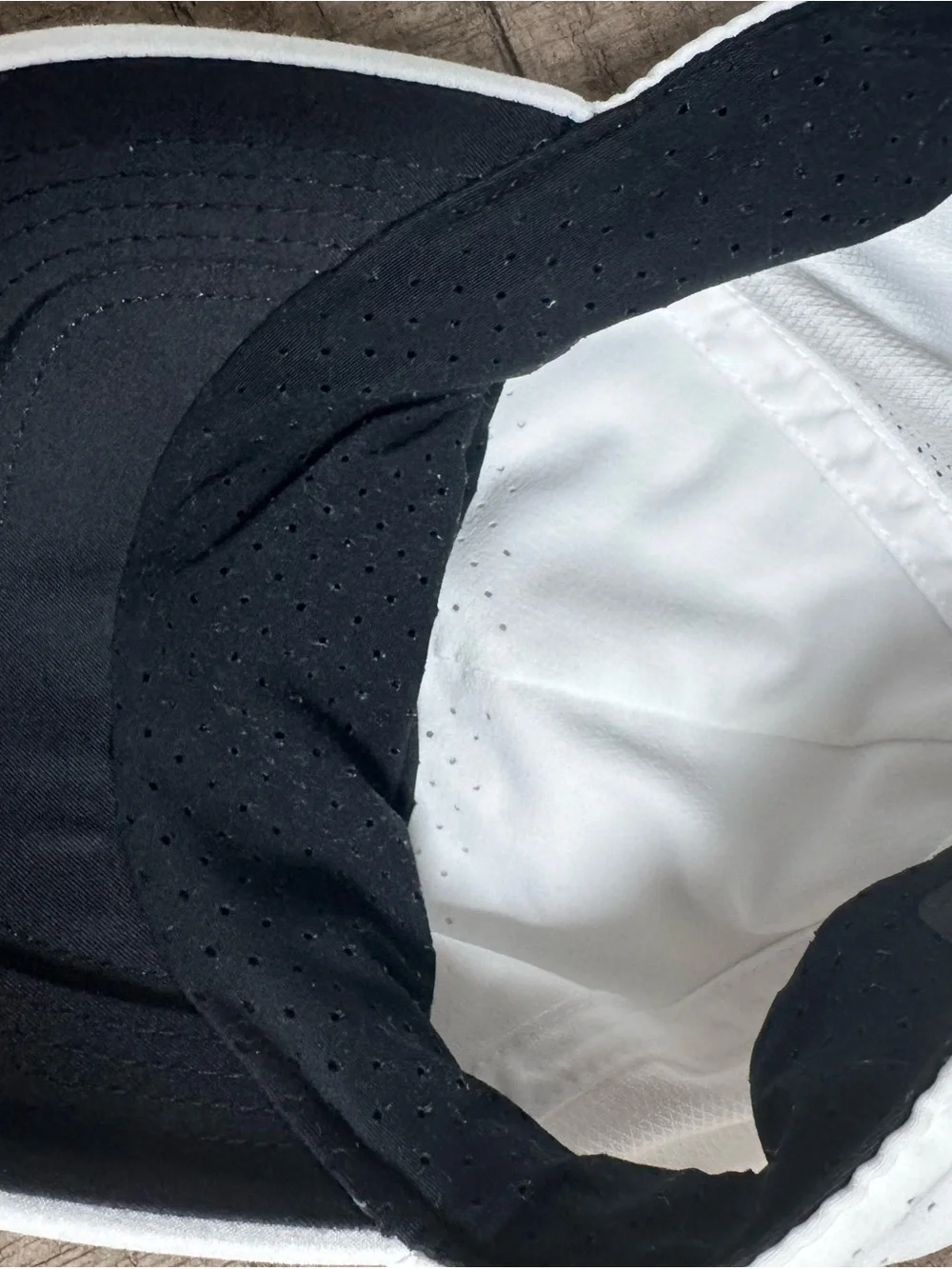 Nike White Baseball Cap with Black Swoosh